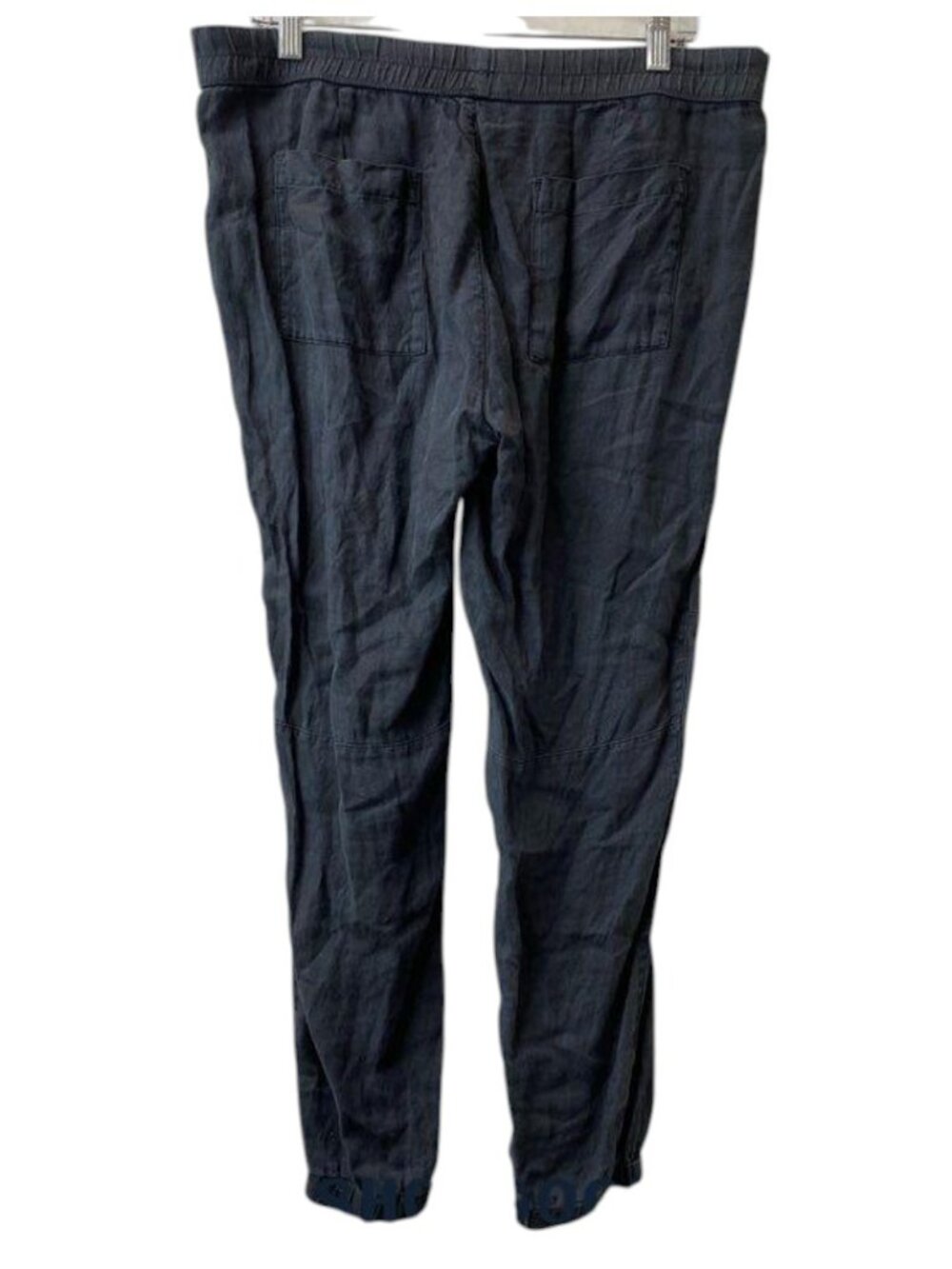 James Perse Standard Gray Linen Jogger Pants Drawstring Elastic Waist Size 3/L - Picture 4 of 6